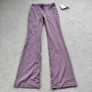 Athleta girl high rise chit chat flare pants purple
